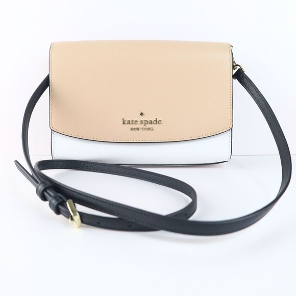 kate spade Handbags - Preowned Kate Spade Carson Colorblock Saffiano Leather Women Crossbody Bag Cream